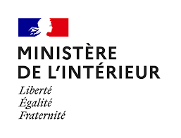 Logo bleu blanc rouge du ministère de l'intérieur