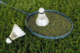 Raquette de badmintonn avec 2 volants