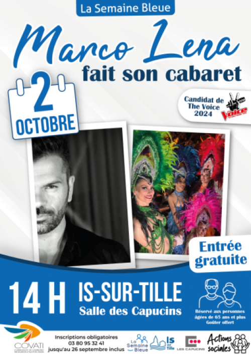 Affiche du spectacle de la semaine bleue